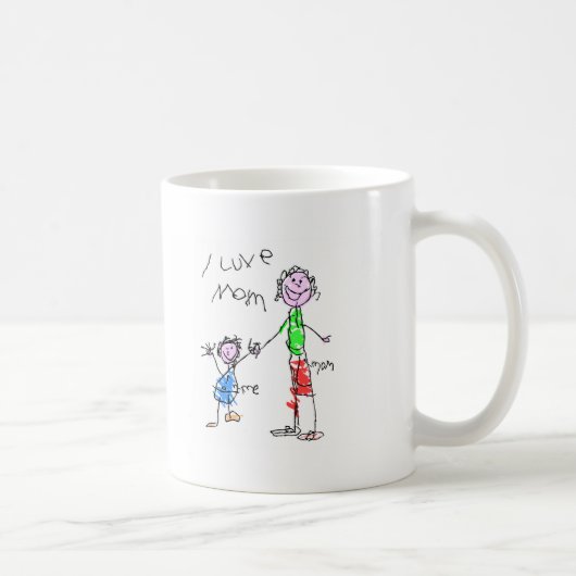 Mama und ich i-Liebe-Mama Kaffeetasse (Rechts)