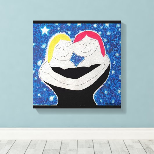 Mama und ich leinwanddruck (Insitu (Holzboden))