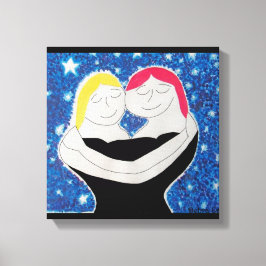 Mama und ich leinwanddruck