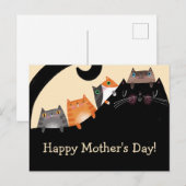 Mama und Kätzchen Postkarte (Vorne/Hinten)