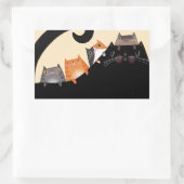 Mama und Kätzchen Rechteckiger Aufkleber (Tasche)