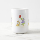 Mama und Katze mit Maus Knochen China Cup Kaffeetasse (Mittel)