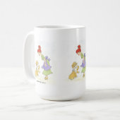 Mama und Katze mit Maus Knochen China Cup Kaffeetasse (Vorderseite Links)