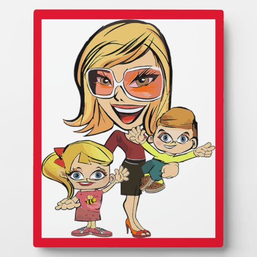 MAMA UND KINDER FOTOPLATTE (Vorderseite)