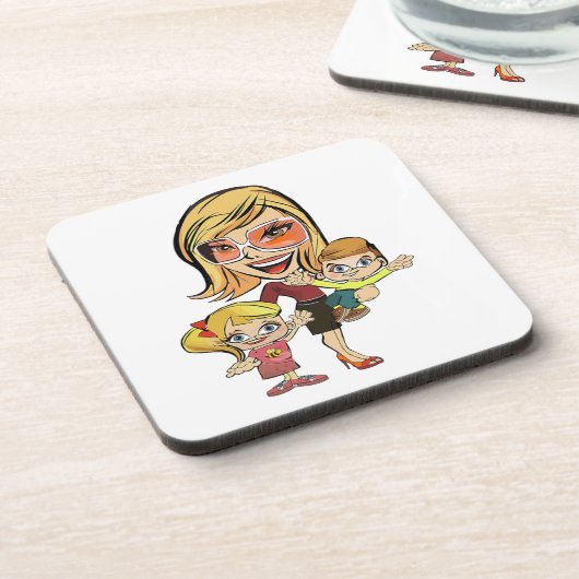 MAMA UND KINDER UNTERSETZER (Linke Seite)