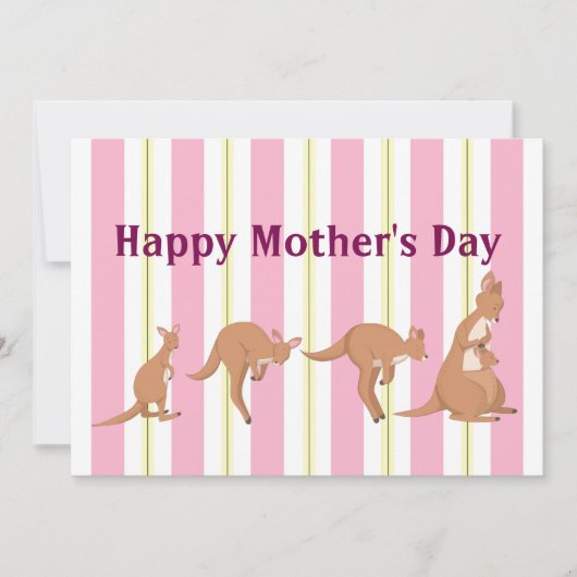 Mama und Kinderpauschale Feiertagskarte (Vorderseite)