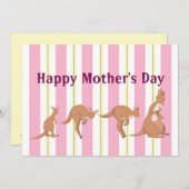 Mama und Kinderpauschale Feiertagskarte (Vorne/Hinten)