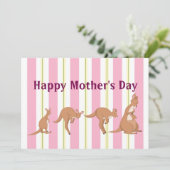 Mama und Kinderpauschale Feiertagskarte (Stehend Vorderseite)