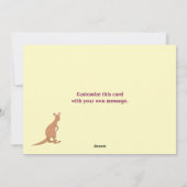 Mama und Kinderpauschale Feiertagskarte (Rückseite)