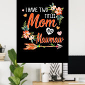Mama und Mawmaw Geburtstag Poster (Heimbüro)
