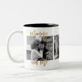 Mama und Me Gold Bilderkollektion der Mutter Zweifarbige Tasse (Links)