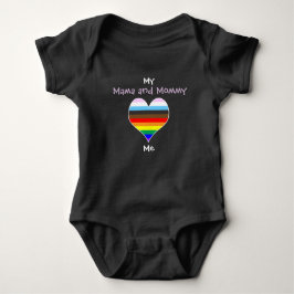 Mama und Mommy Rainbow Heart Baby Bodysuit Baby Strampler