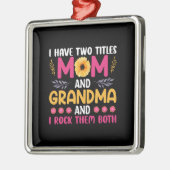Mama und Oma-Blume Ornament Aus Metall (Links)