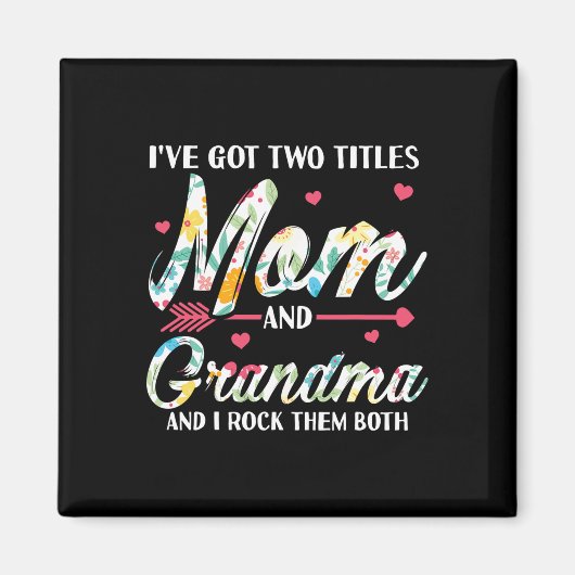 Mama und Oma Geburtstag Magnet (Vorne)