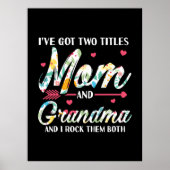 Mama und Oma Geburtstag Poster (Vorne)