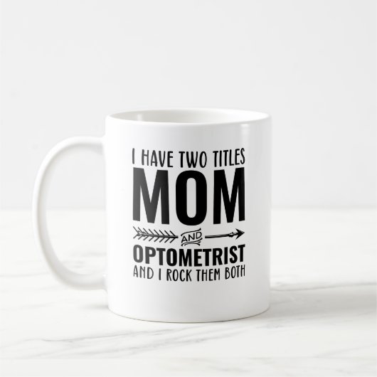 Mama und Optometristik Kaffeetasse (Links)