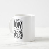 Mama und Orthopädie Kaffeetasse (Vorderseite Links)