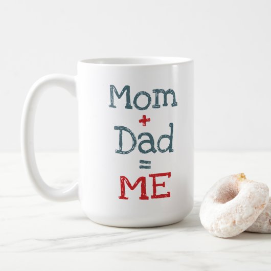 Mama und Papa bin ich Kaffeetasse (Mit Donut)
