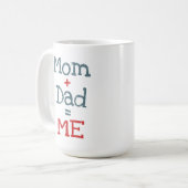 Mama und Papa bin ich Kaffeetasse (Vorderseite Links)