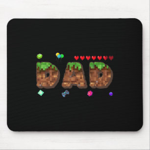 Mama und Papa des Geburtstagsjungen Pixel-Spiel pa Mousepad