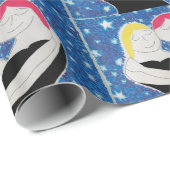 Mama- und Papierverpackungspapier Geschenkpapier (Rolleneckpunkt)