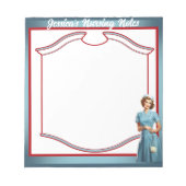 Mama und Pflege Notizblock (Vorderseite)