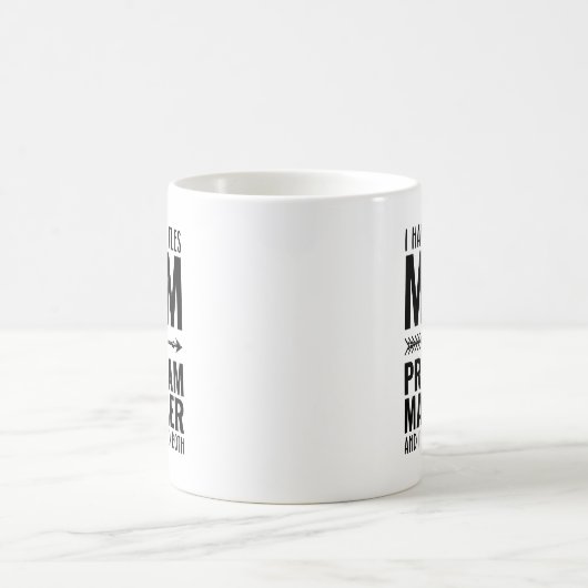 Mama und Programmleiter Funny Kaffeetasse (Mittel)