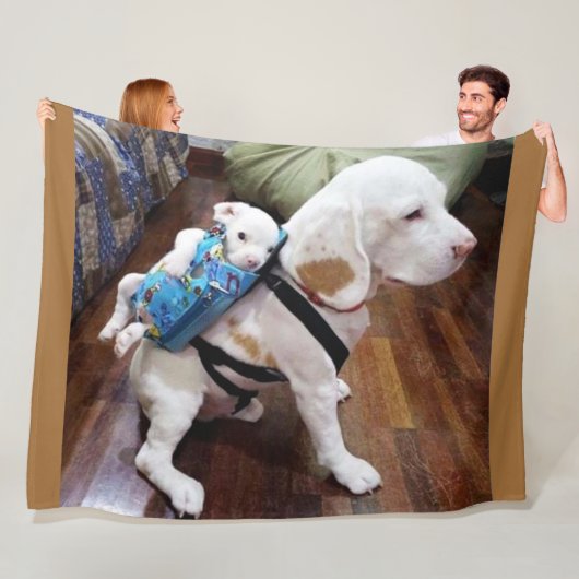 MAMA und PUP Fleecedecke (Beispiel)