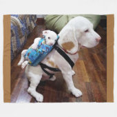 MAMA und PUP Fleecedecke (Vorderseite (Horizontal))