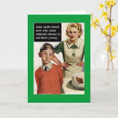 Mama und Ruinenkuchen - Vintage Sonne Karte (Gelbe Blume)