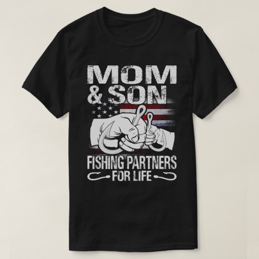 Mama und Sohn Matching Shirts Angelpartner für L (Design vorne)