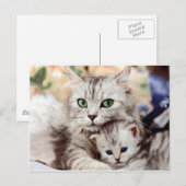 Mama und Sohn Postkarte (Vorne/Hinten)