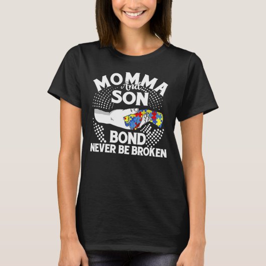 Mama und Son Bond lassen sich nie als autistische  T-Shirt (Vorderseite)