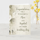 Mama und Stepdad Hochzeitstag Glückwunsch Karte (Gelbe Blume)