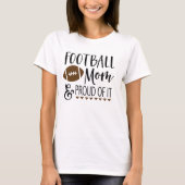 Mama und Stolz des Fußballs T-Shirt (Vorderseite)