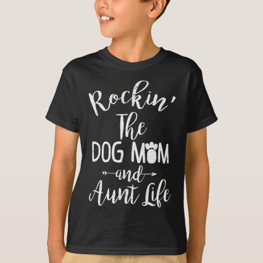 Mama und Tante-Leben-Geschenk für Hunde T-Shirt (Vorderseite)