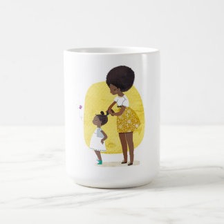 Mama und Tochter Gelbblume Kaffeetasse