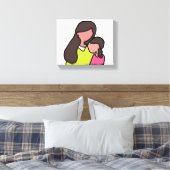 Mama und Tochter-Leinwand Leinwanddruck (Insitu (Schlafzimmer))