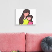 Mama und Tochter-Leinwand Leinwanddruck (Insitu (Wohnzimmer))