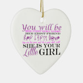 Mama und Tochter: Liebe Keramikornament (Rechts)