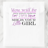 Mama und Tochter: Liebe Rechteckiger Aufkleber (Tasche)