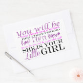 Mama und Tochter: Liebe Rechteckiger Aufkleber (Umschlag)