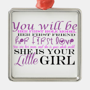 Mama und Tochter: Liebe Silbernes Ornament