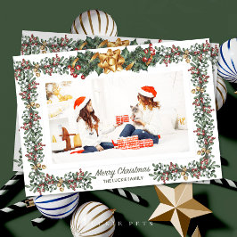 Mama und Tochter Mistletoe Weihnachtskarte Einladung