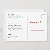 Mama und Tochter Mistletoe Weihnachtskarte Einladung (Rückseite)