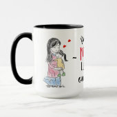 Mama und Tochter mit Zitat Tasse (Links)
