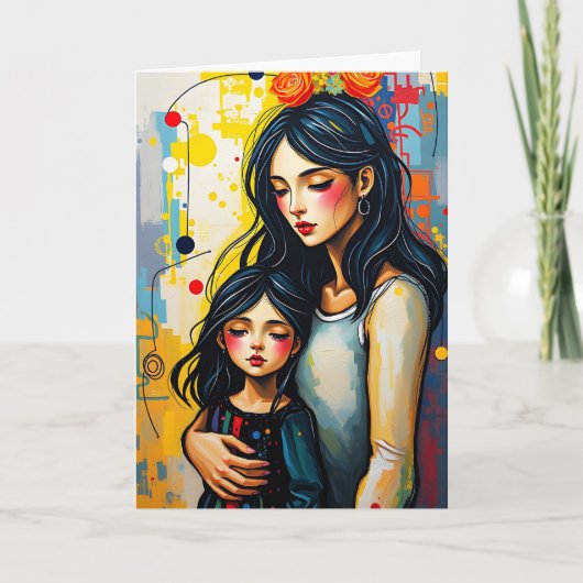 Mama und Tochter | Muttertag Karte (Vorderseite)