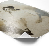 Mama und Tochter Oval Mask Foxed RPPC BW Foto Imag (Ecke)