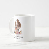 Mama und Tochter von Aquarellen (1) Kaffeetasse (Vorderseite Links)