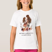 Mama und Tochter von Aquarellen (1) T-Shirt (Vorderseite)
